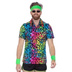 Skjorta Leopard Neon Herr