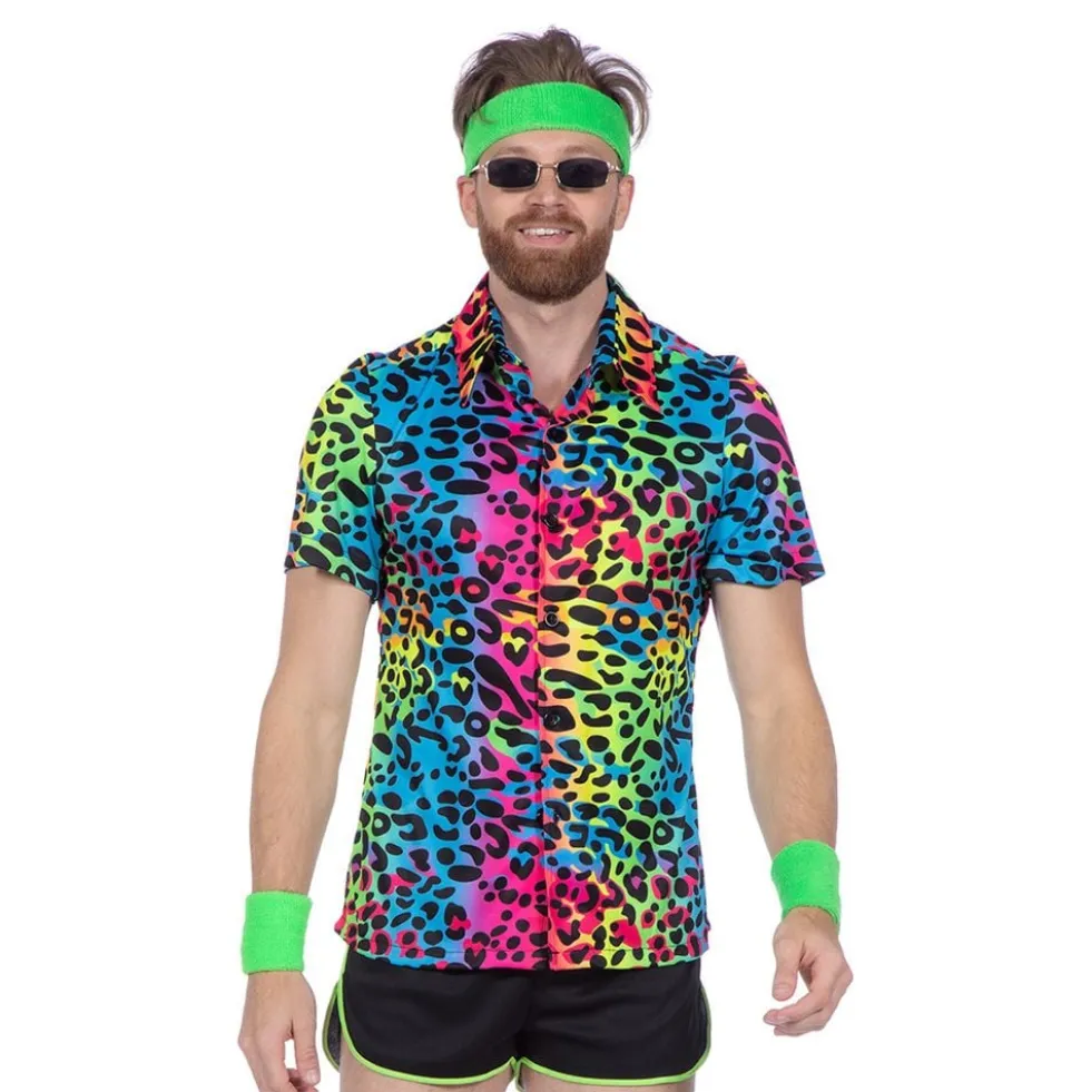 Skjorta Leopard Neon Herr