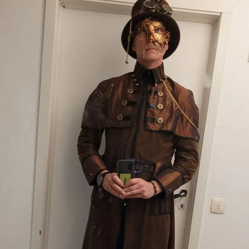 Steampunk Miesten Deluxe Naamiaisasu