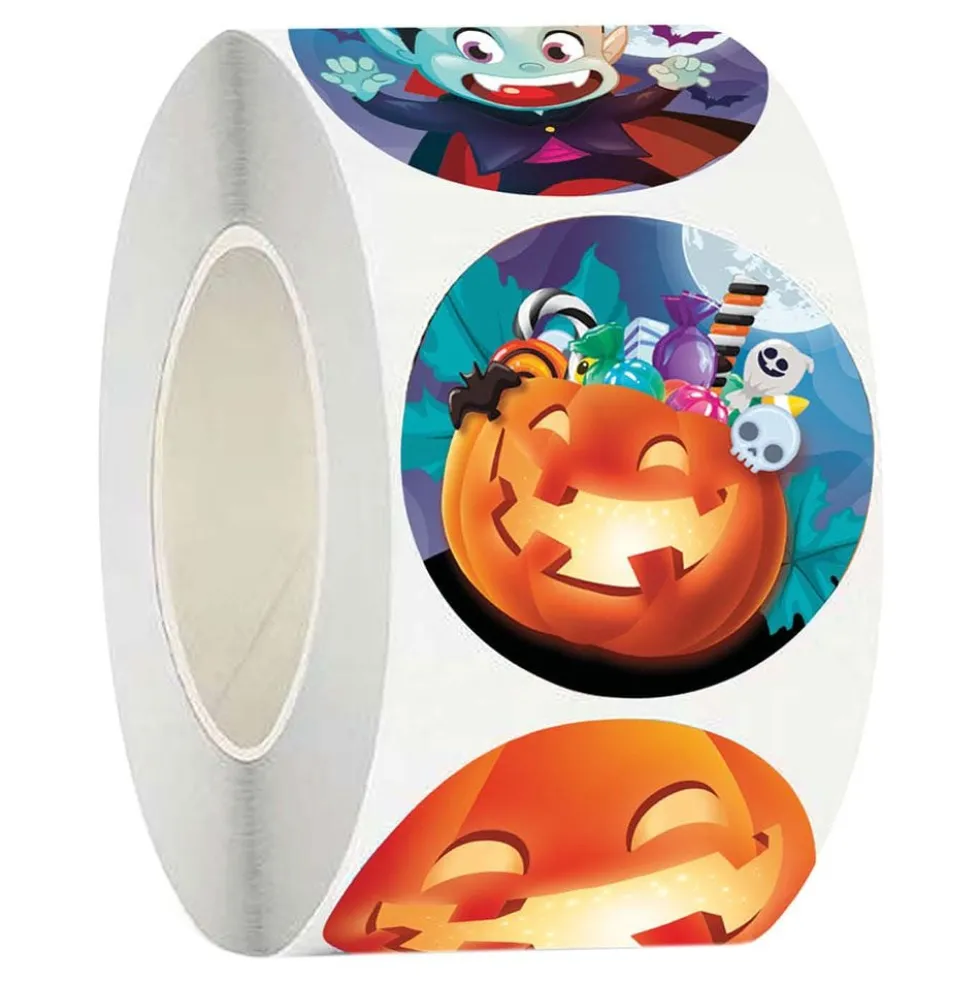 Stickers Halloween Rullassa