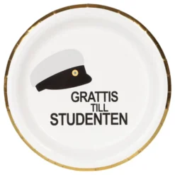 Studentinlakkipahvilautaset