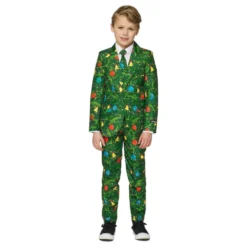 Suitmeister Boys Christmas Green Tree Light Up Puku