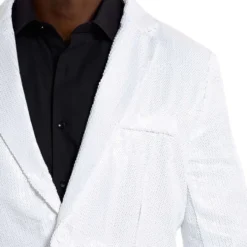 Suitmeister Paljettitakki Valkoinen
