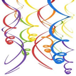 Swirls Sateenkaarenvärinen Riippukoriste
