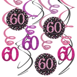 Swirls 60 Vaaleanpunainen Riippuva Koriste