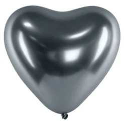 Sydänilmapallot Kromi Space Grey