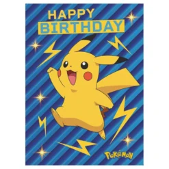 Syntymäpäiväkortti Pokémon Pikachu