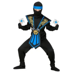 Taistelu Ninja Sininen Lasten Naamiaisasu