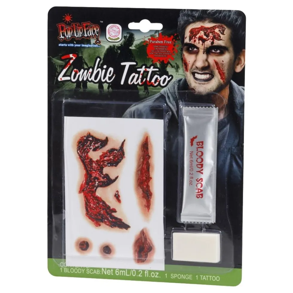 Tattoo- ja Veripakkaus Zombie
