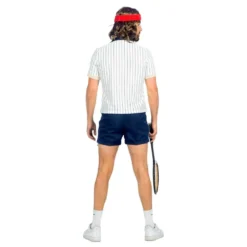 Tennispelaaja Retro Miesten Naamiaisasu