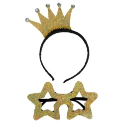 Tiara Kruunulla Ja Silmälasit Kulta