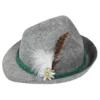 Tirolilaishattu Oktoberfest Deluxe Harmaa