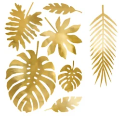 Trooppiset Lehdet Kultainen Metallic