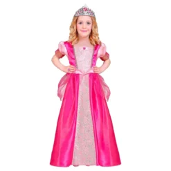Vaaleanpunainen Prinsessa Lasten Naamiaisasu