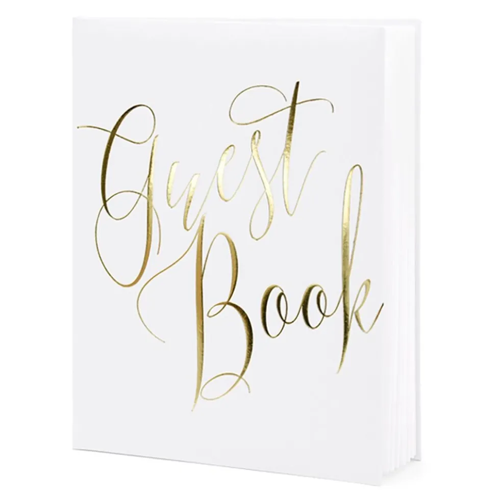 Valkoinen Guest Book -vieraskirja