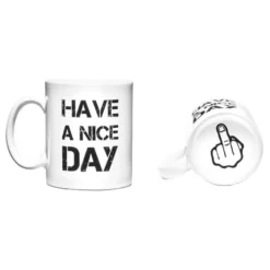 Valkoinen Muki Have a Nice Day