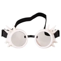 Valkoiset Niitilliset Steampunk-Lasit