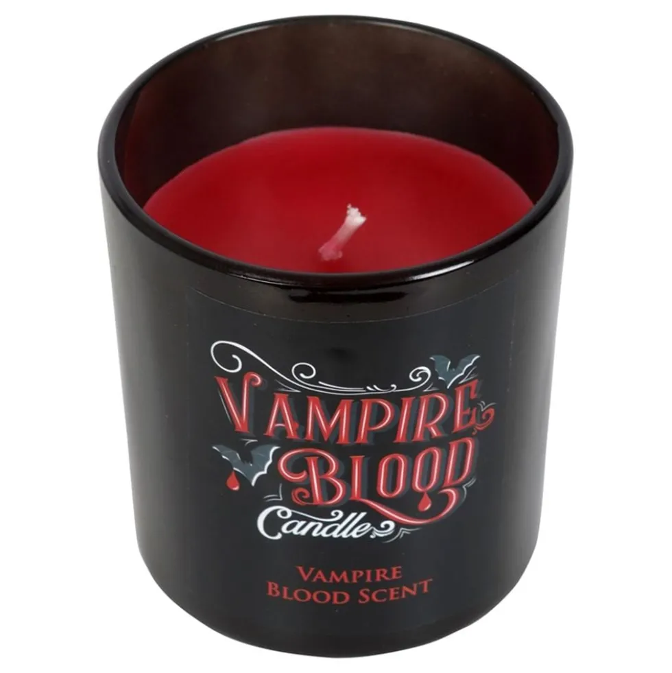 Vampire Blood -tuoksukynttilä lasissa