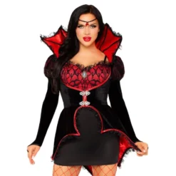 Vampyyrikuningatar Mekko Deluxe Naamiaisasu