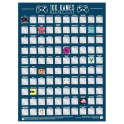 100 Video Games Bucket List Raaputustaulu