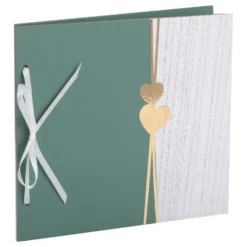 Vieraskirja Sydän Dusty Green