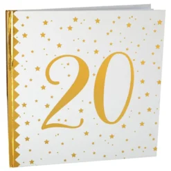 Vieraskirja 20 Valkoinen/Kulta
