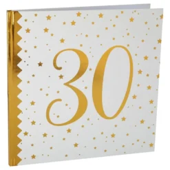 Vieraskirja 30 Valkoinen/Kulta