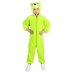 Vihreä Karhu Onesie Lasten Naamiaisasu
