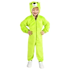 Vihreä Karhuvauvan Onesie Naamiaisasu