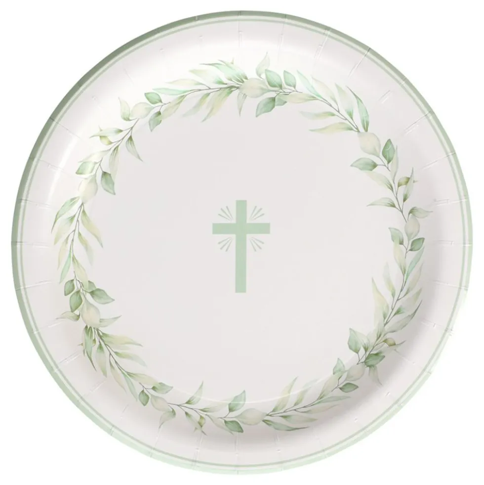 Vihreäristiset ristipahvilautaset