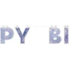 Viirinauha Happy Birthday Galaxy Lila