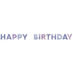 Viirinauha Happy Birthday Galaxy Lila