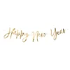 Viirinauha Happy New Year Kultainen Metalli