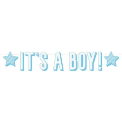 Viirinauha Its A Boy Sininen