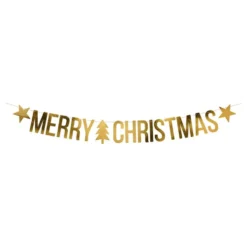 Viirinauha Merry Christmas DIY Kulta Metalli