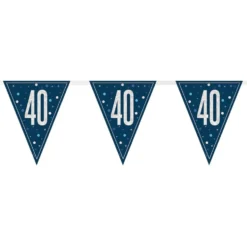 Viirinauha 40 Sininen/Hopea