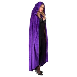 Viitta hupulla sametti violetti