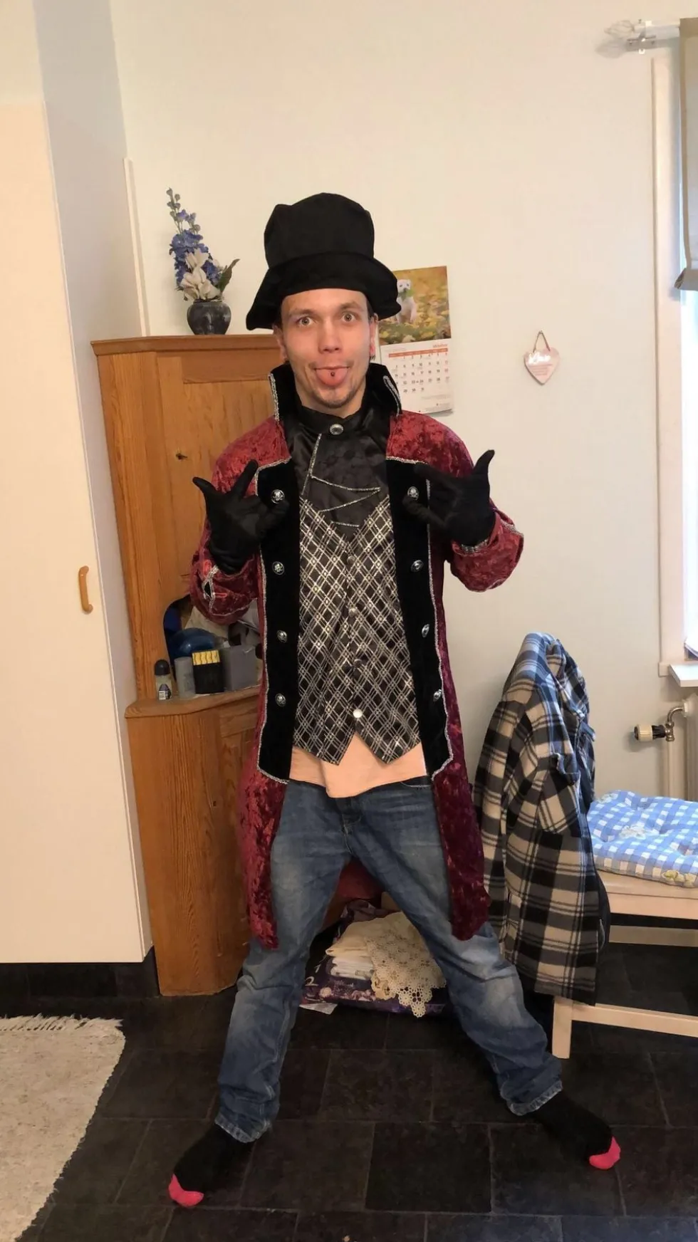 Viktoriaaninen Vampyyri Halloween Naamiaisasu