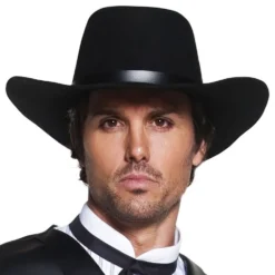 Villi Länsi Cowboyhattu Musta