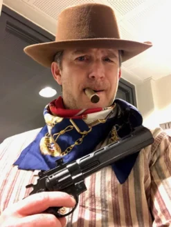 Villin lännen cowboyhattu Ruskea