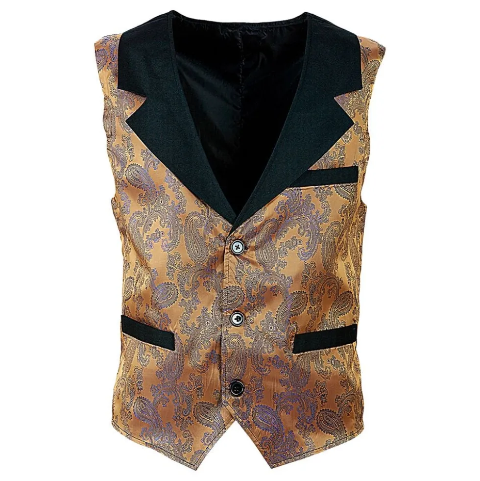 Vintage Jacquard Liivi Ruskea